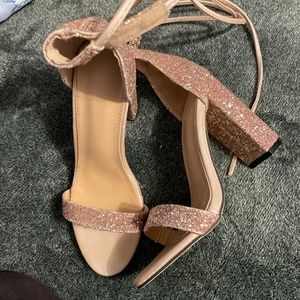 Glittery high heels